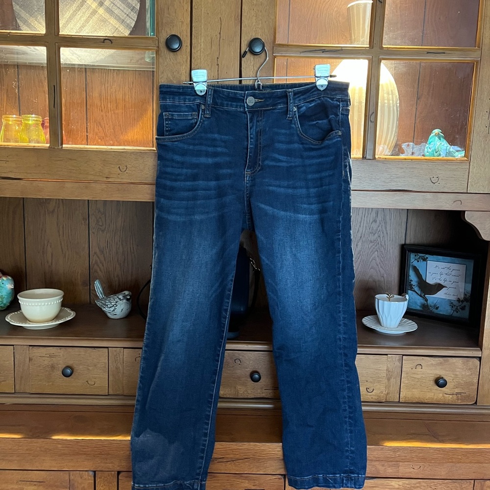 Kut from the Kloth high rise cropped straight  jean, women’s size 8,